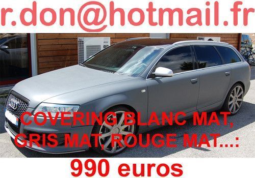 Covering voiture rouge mat